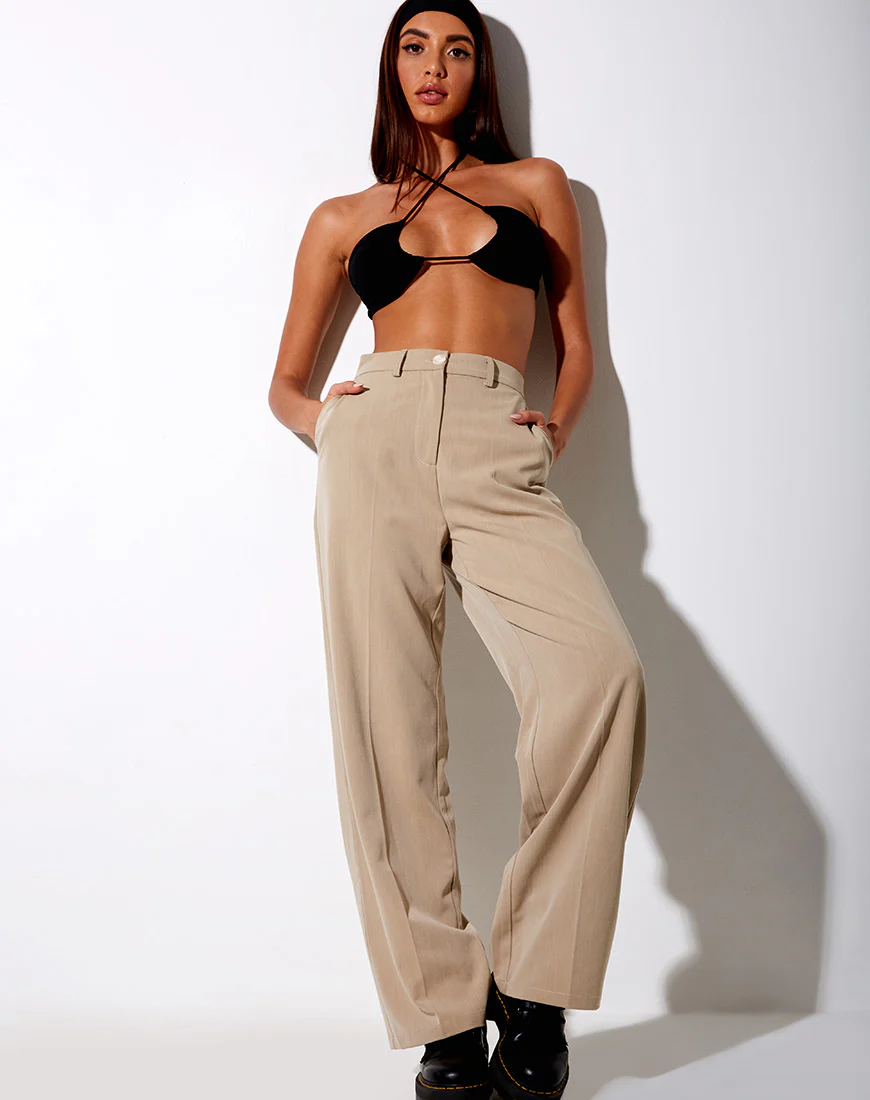 Abba Trouser in Tan - Image 3