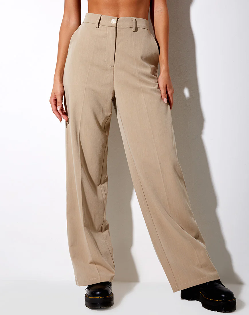 Abba Trouser in Tan - Image 4