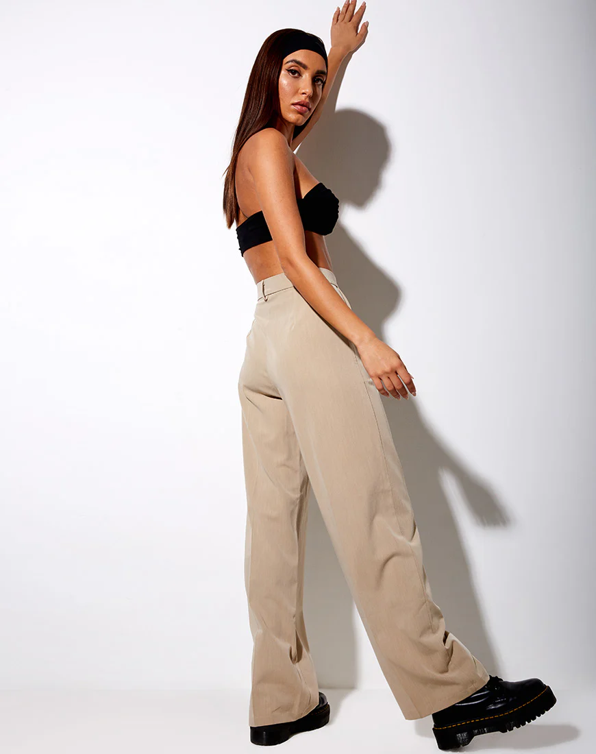 Abba Trouser in Tan - Image 5