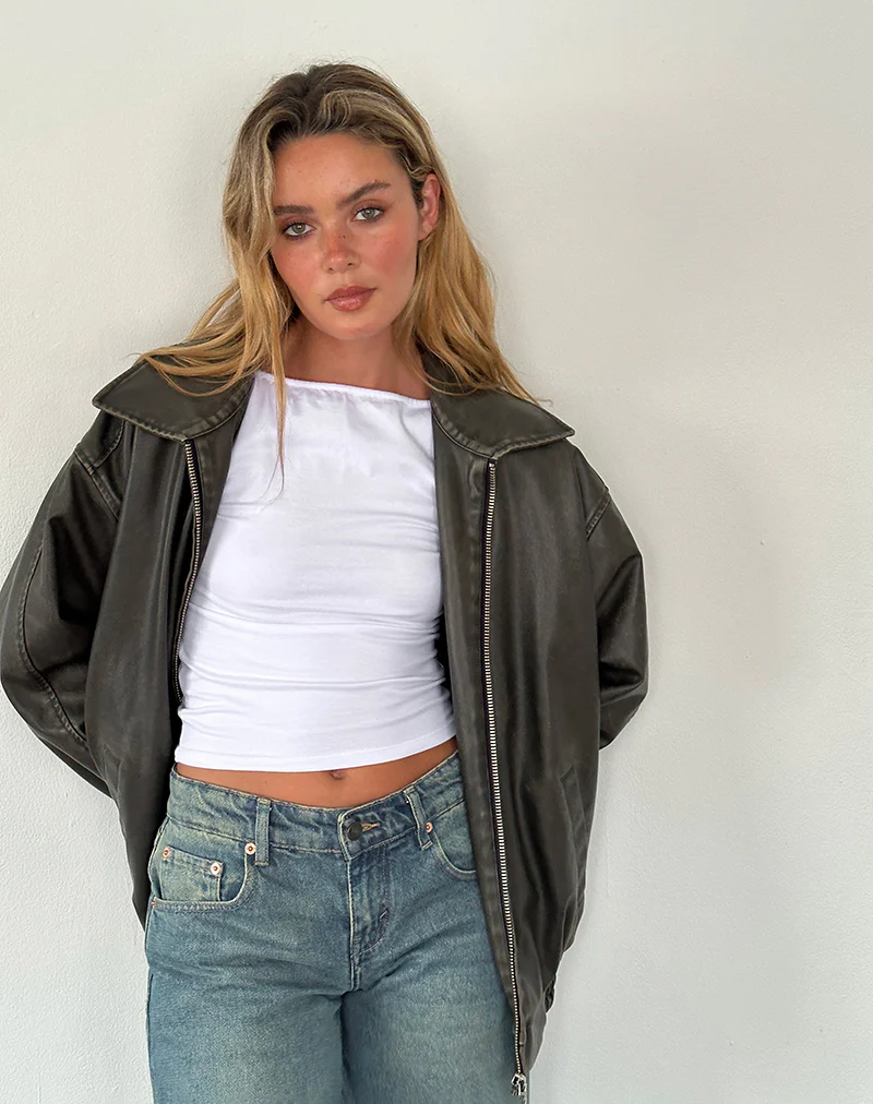 Amabon Long Sleeve Top in White - Image 4