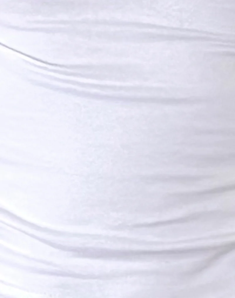 Amabon Long Sleeve Top in White - Image 6