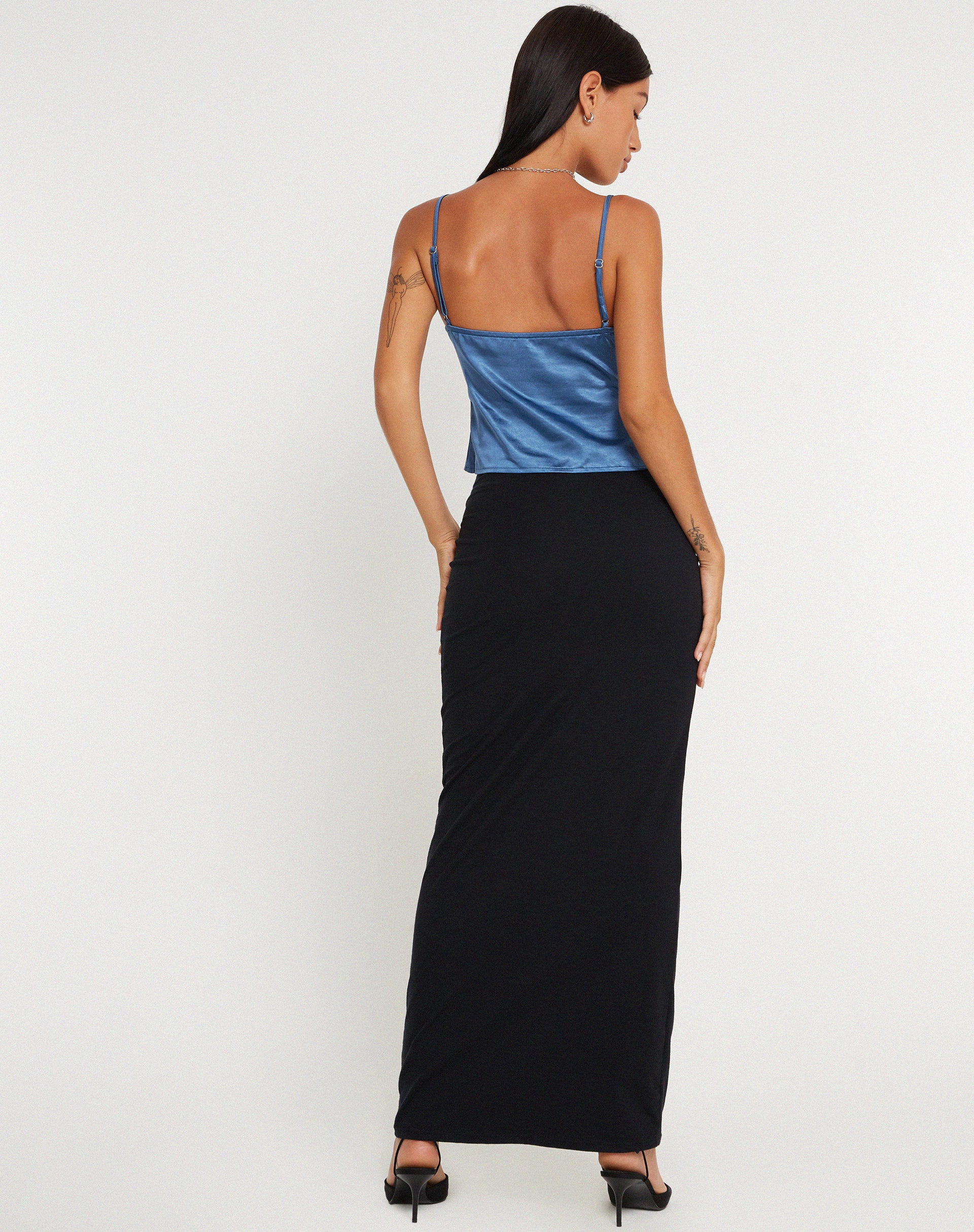 Apulia Butterfly Top in Satin Blue - Image 4