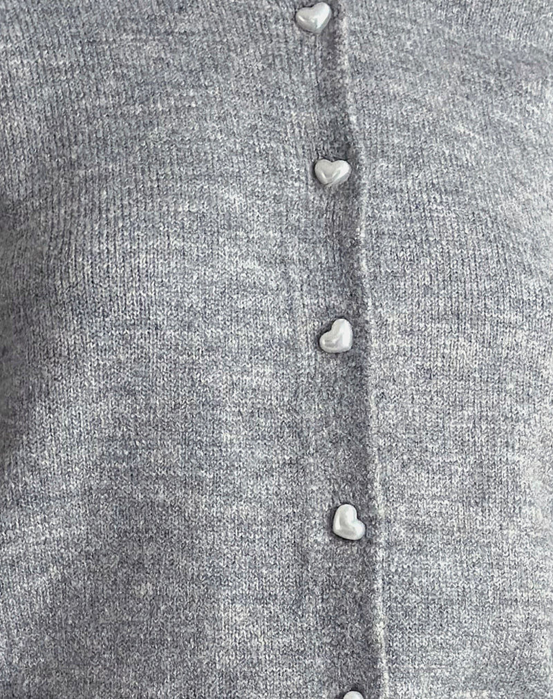 Aura Cardigan in Dusty Grey - Image 7