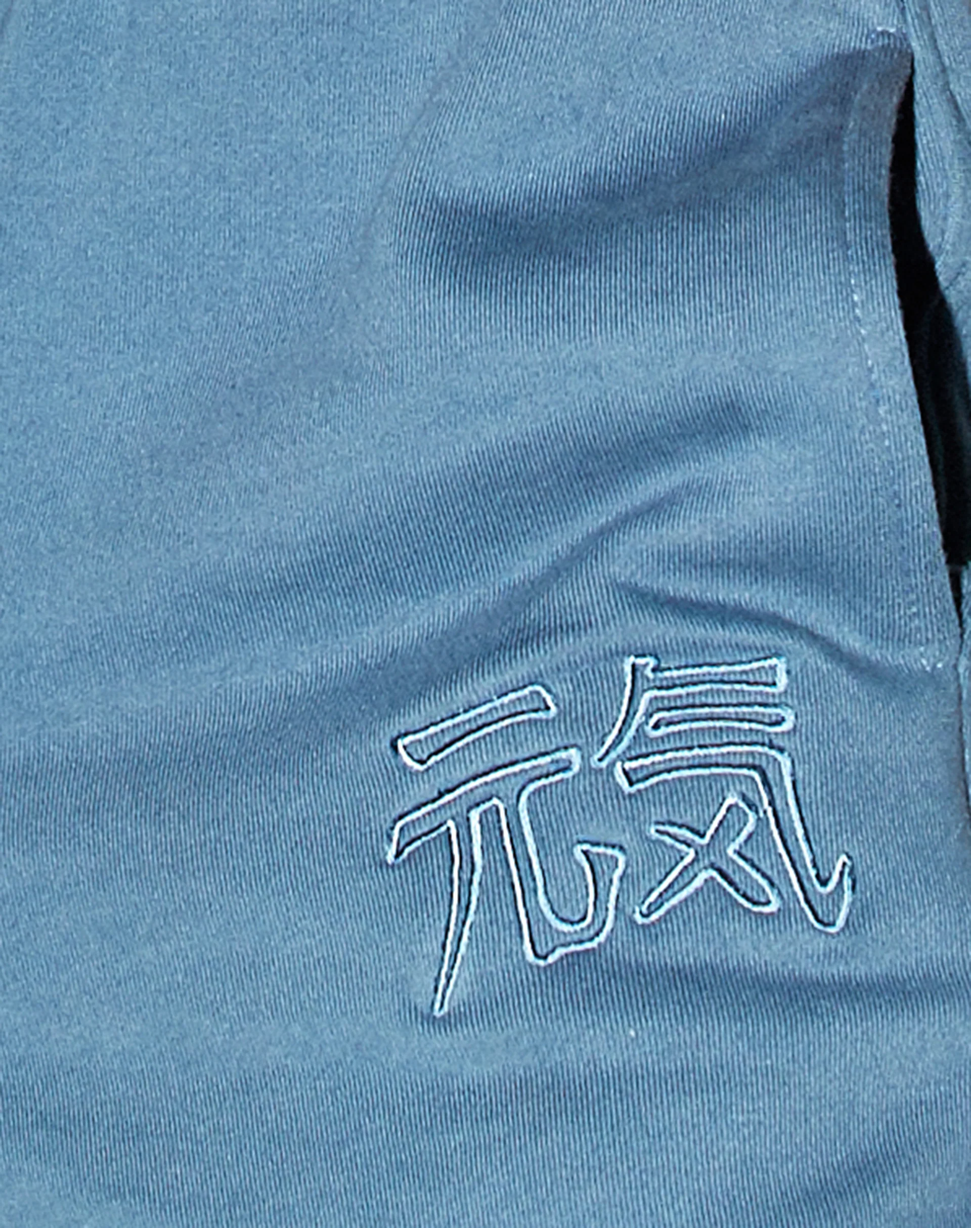 Bungee Jogger in Mineral Blue Japanese 'Spirit' Embro - Image 8