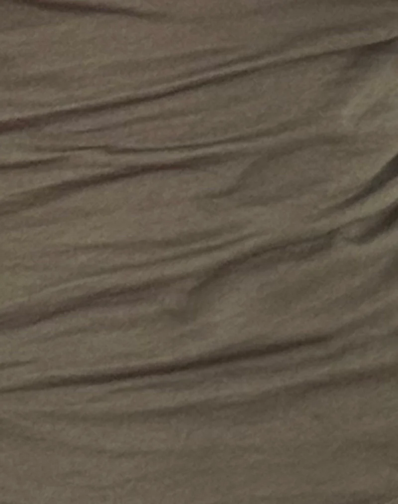 Charya Off The Shoulder Top in Olive - Image 5