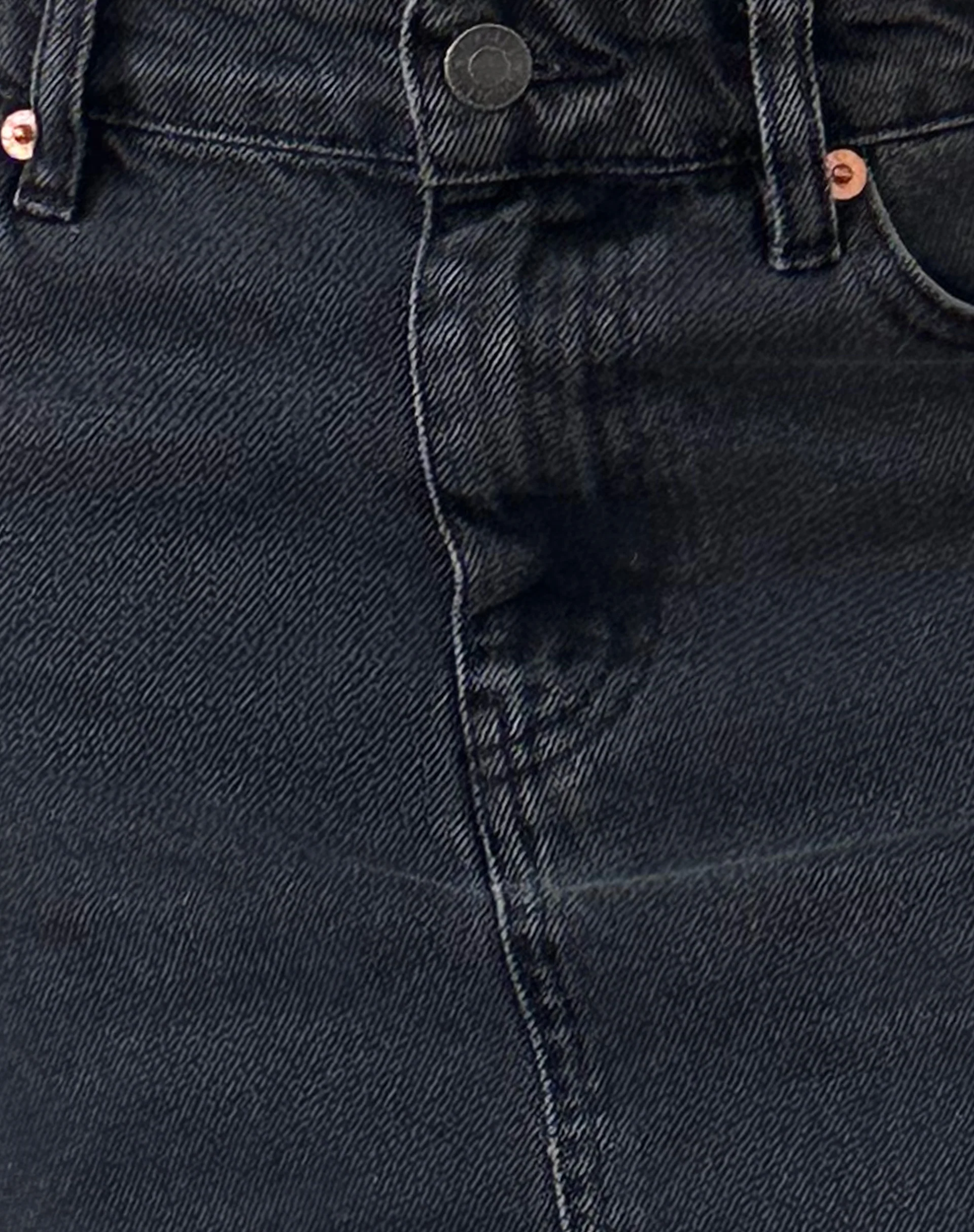 Denim Mini Skirt in Vintage Black - Image 5