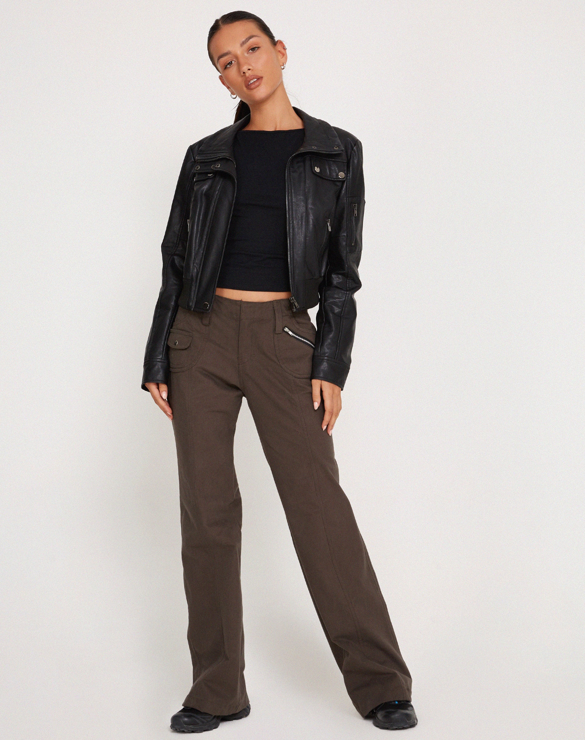 Dudley Vest Top in Black - Image 5