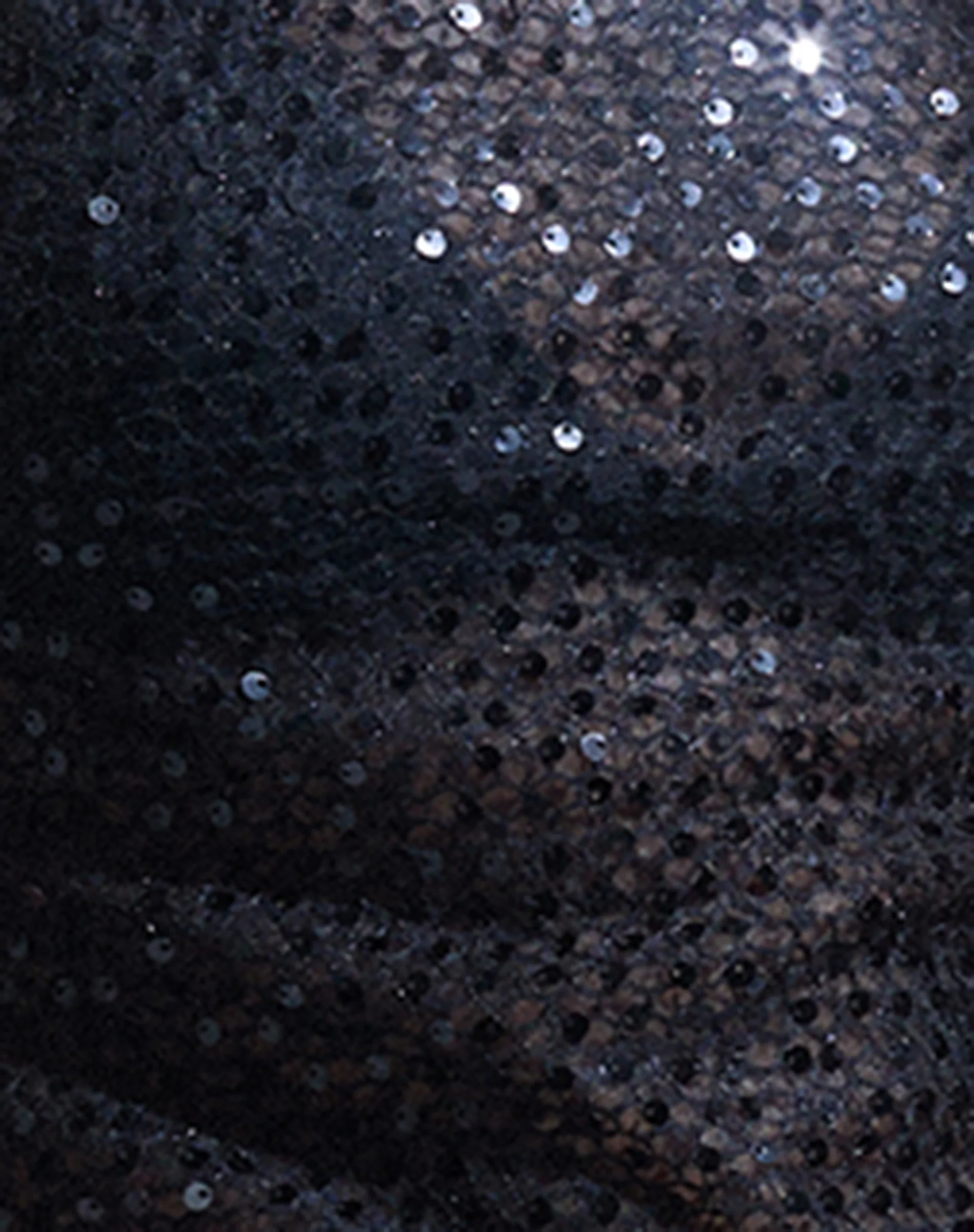 Dudley Vest Top in Sequin Knit Black - Image 8