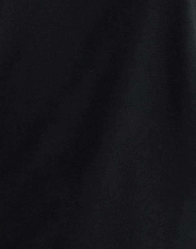 Edwina Off The Shoulder Mini Dress in Black - Image 6