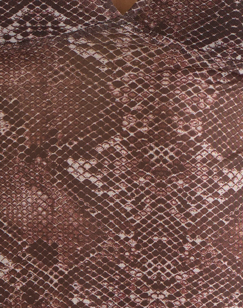 Elowyn Cami Top in Oversized Snake Skin - Image 6