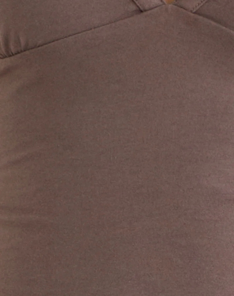 Emberly Plunge Top in Coffee Quartz - Image 6