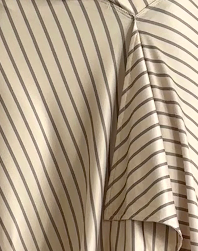 Esmeray Midi Skirt in Yellow Diagonal Stripe - Image 6