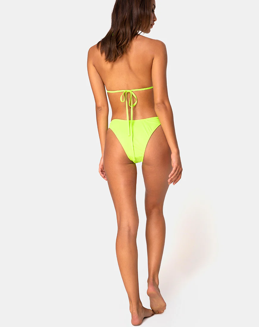 Farida Bikini Bottom in Neon Lime - Image 5