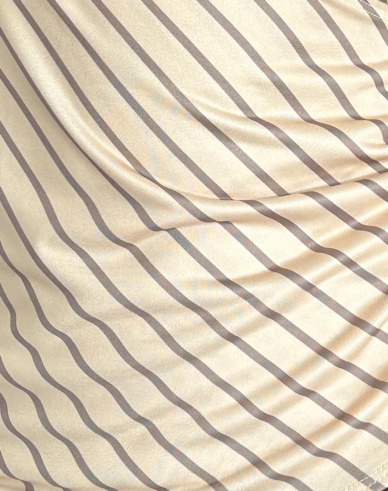 Fayez Slinky Top in Yellow Diagonal Stripe - Image 6