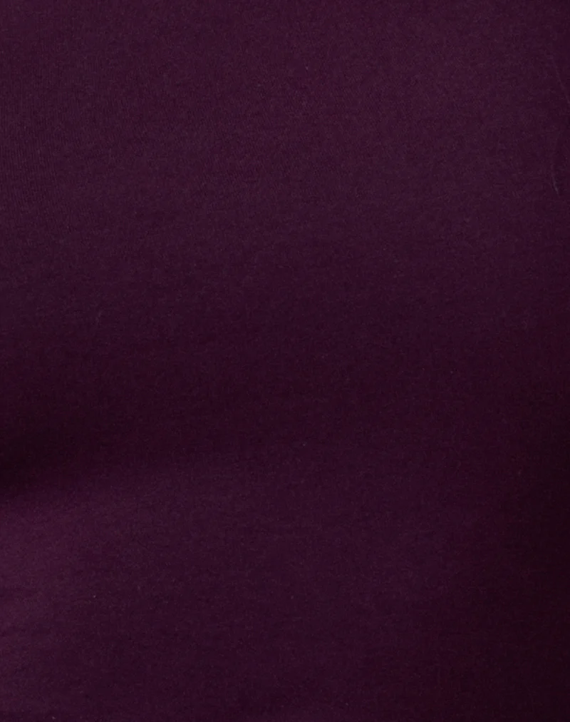 Galile High Neck Top in Jersey Fig - Image 5