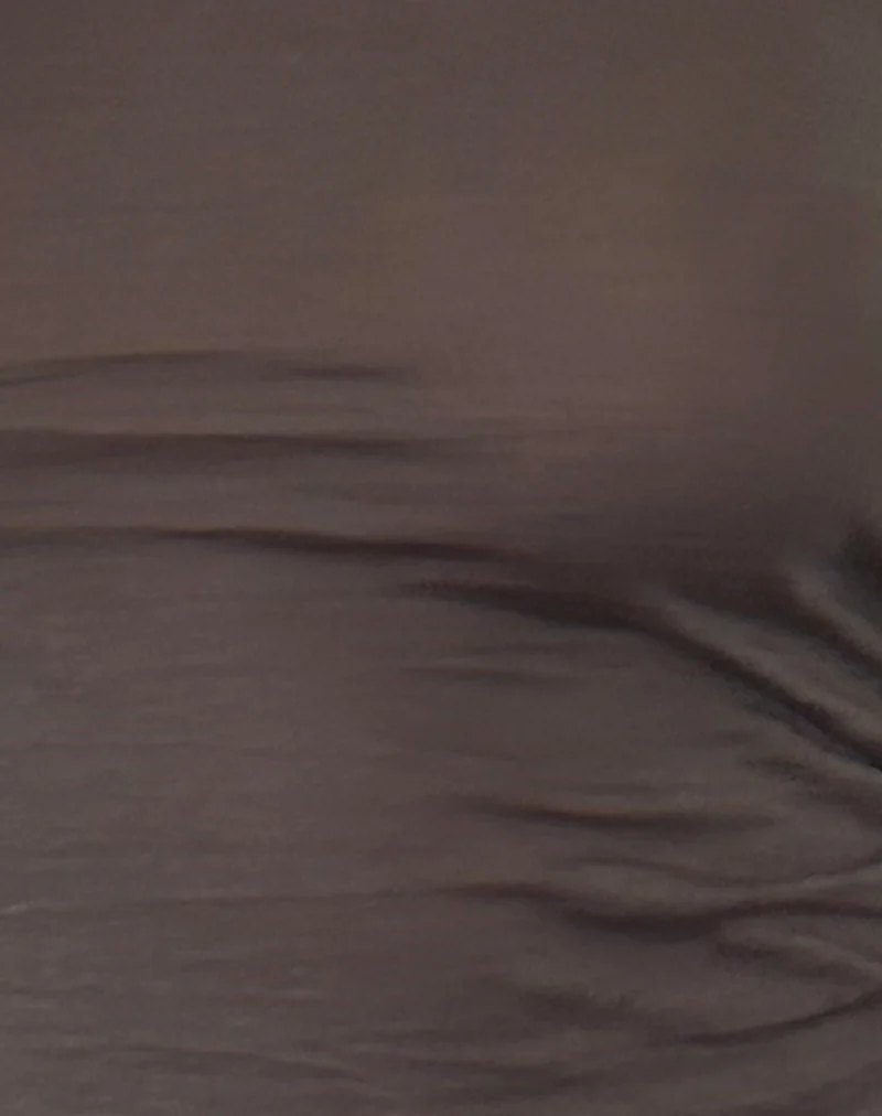 Gavya Long Sleeve Bardot Top in Olive Jersey - Image 6