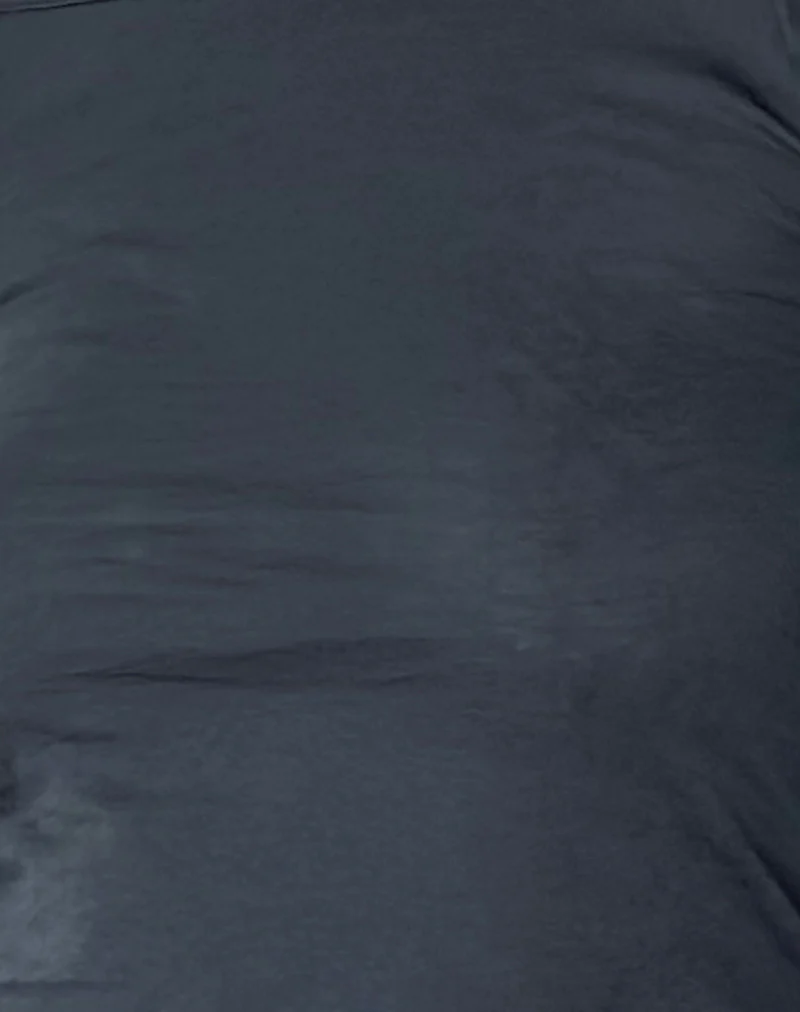 Gavya Long Sleeve Bardot Top in Ocean Storm Jersey - Image 6