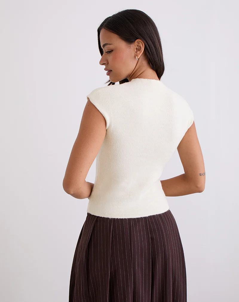 Hanuva Top in Knit Cream - Image 3
