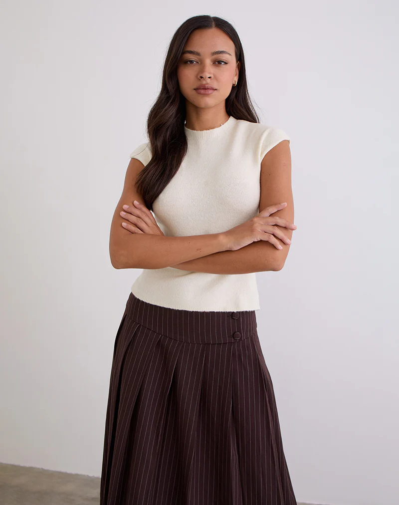 Hanuva Top in Knit Cream - Image 4
