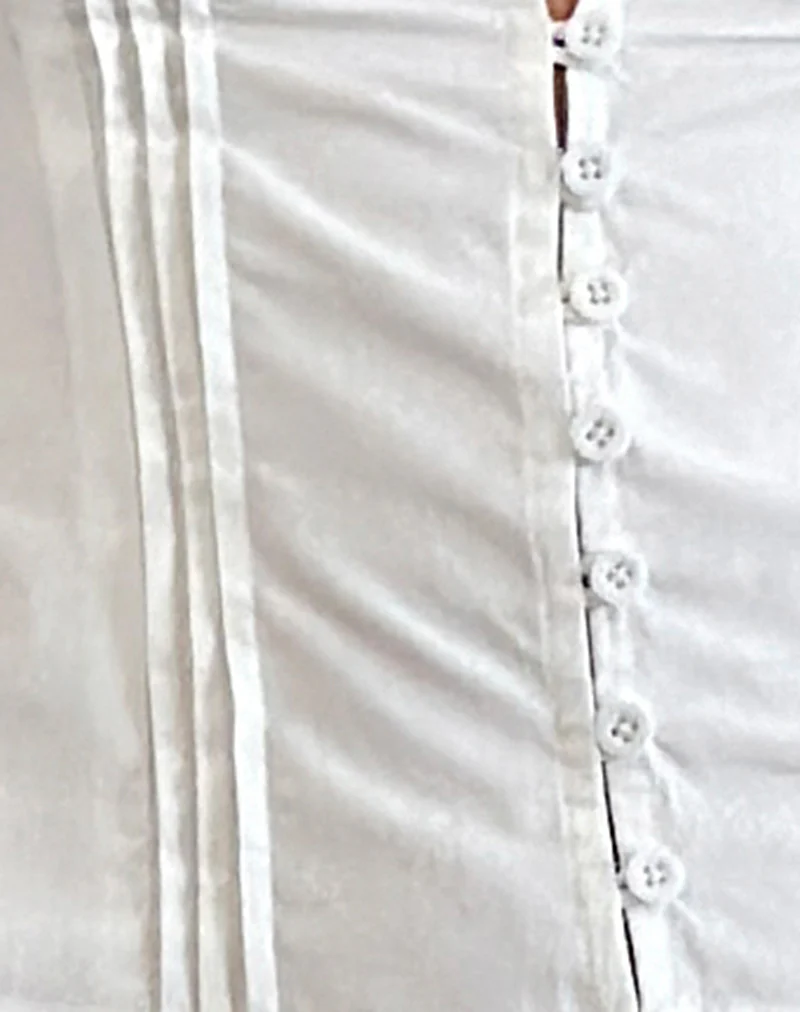 Ilias Corset Top in Poplin White - Image 5