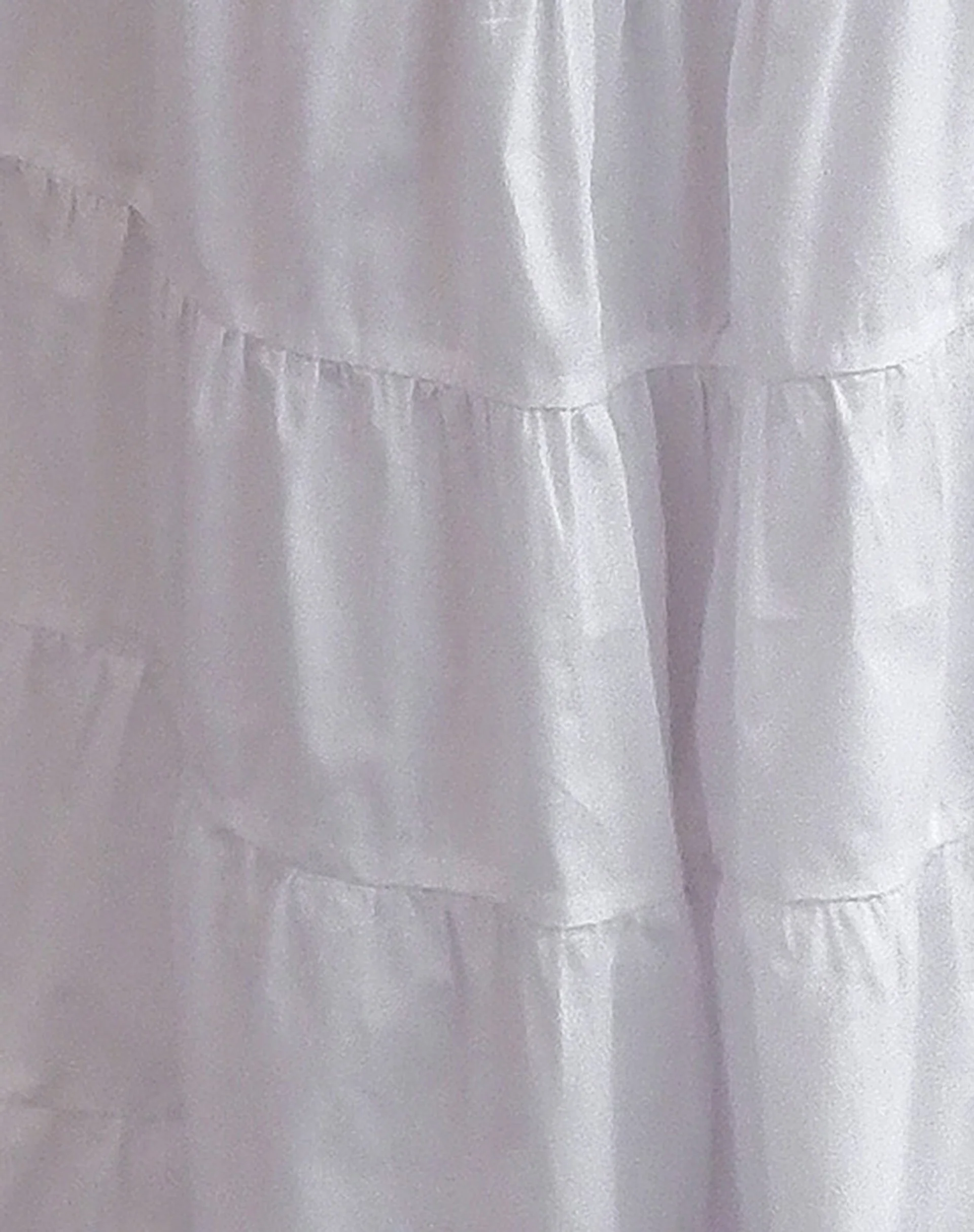 Izumi Tiered Midi Skirt in Poplin White - Image 8