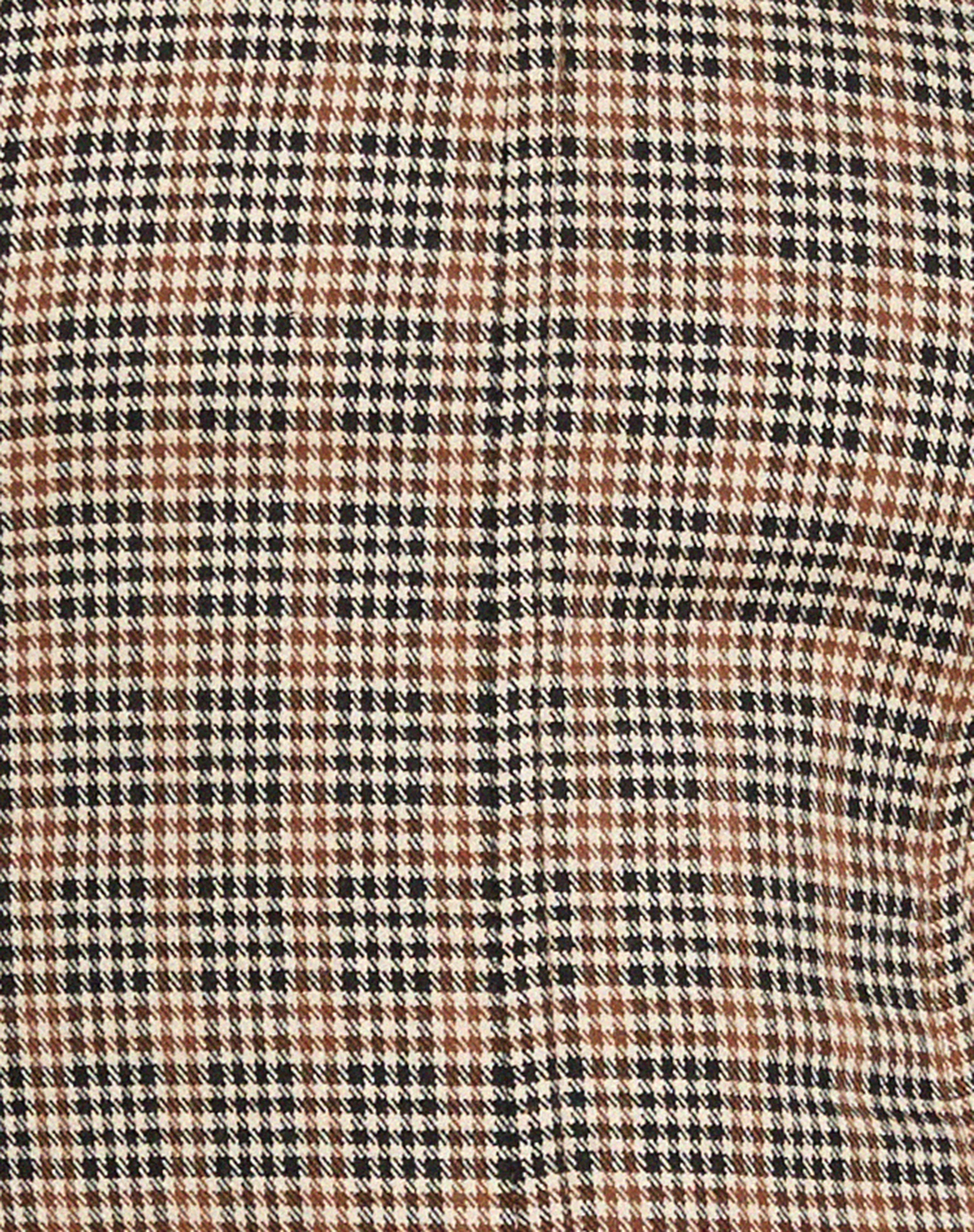 Kayashi Corset Top in Micro Brown Check - Image 8