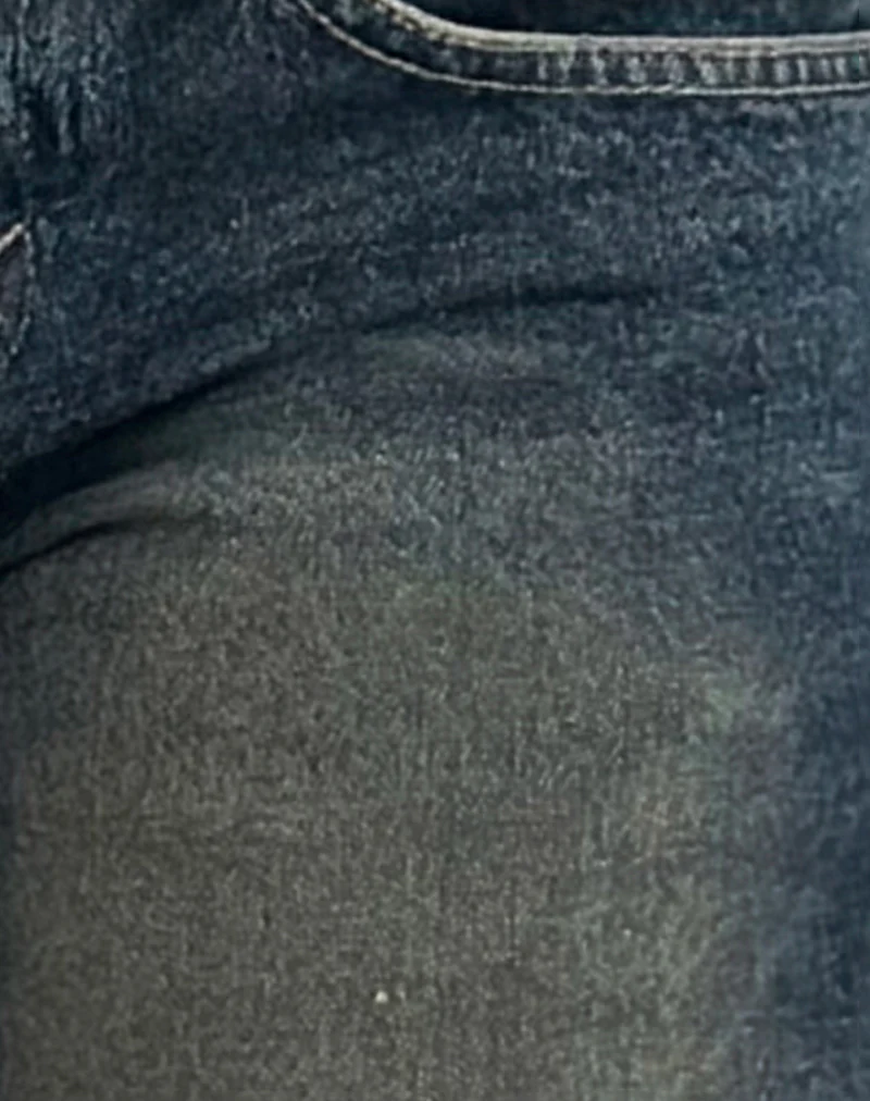 Low Rise Parallel Jeans in Amber Wash - Image 6