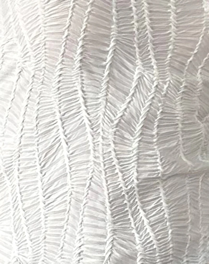 Lucca Ripple Top Jacquard White - Image 6