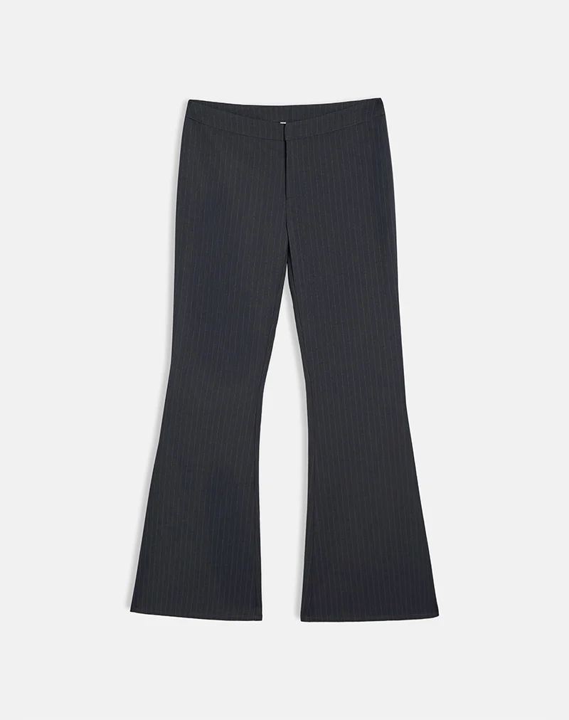 Malvinas Trouser in Tailoring Grey Stripe - Image 3
