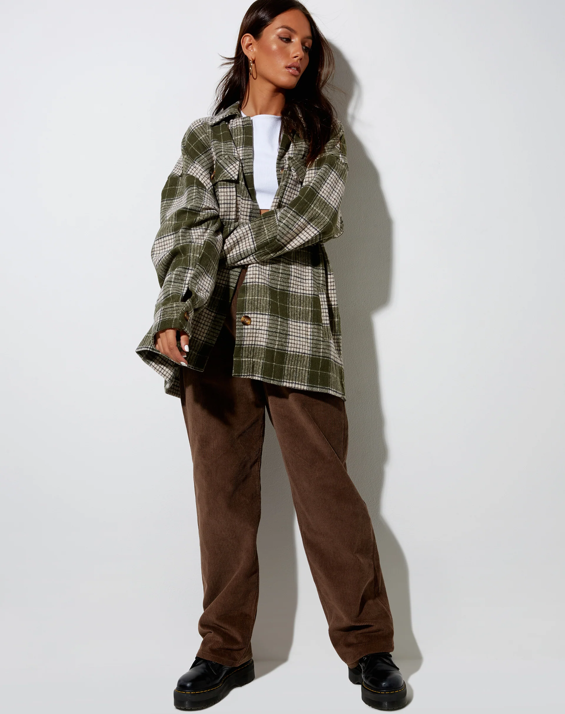 Marcel Shirt in Check Light Green - Image 5