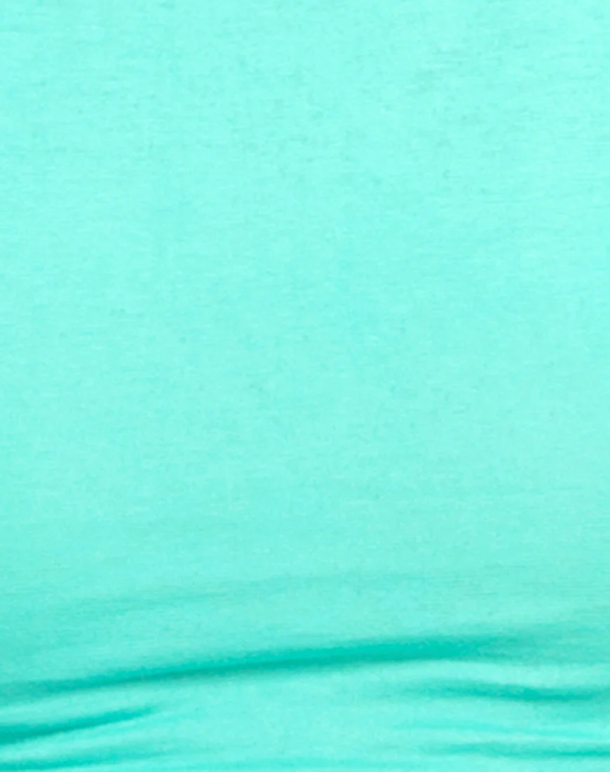 Motel Folly Strappy Crop in Aquamarine - Image 5