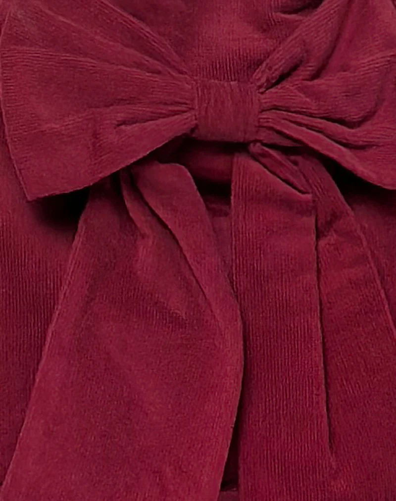 Nagi Bag in Babycord Maroon - Image 4