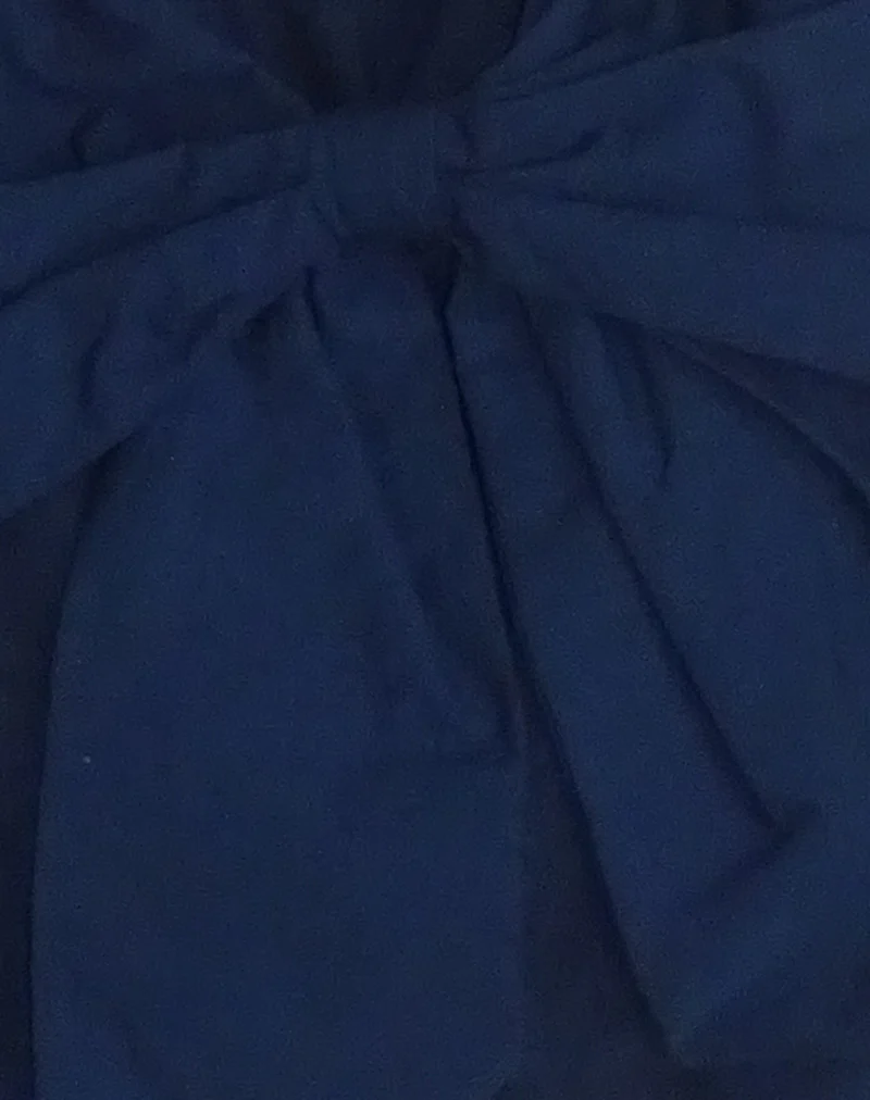 Nagi Bag in Navy with Navy Bow - Image 5