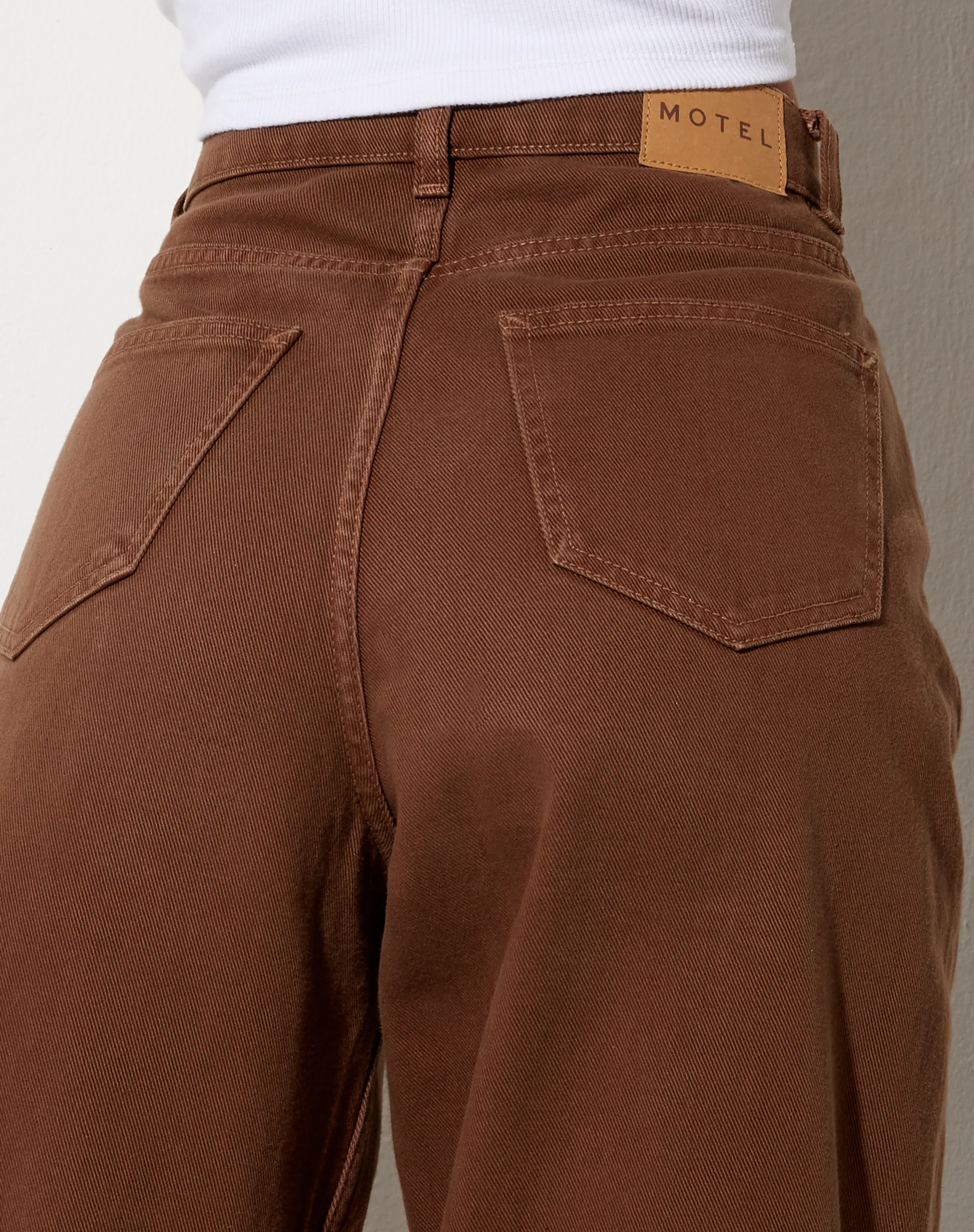 Parallel Jeans in Rich Brown - Image 7