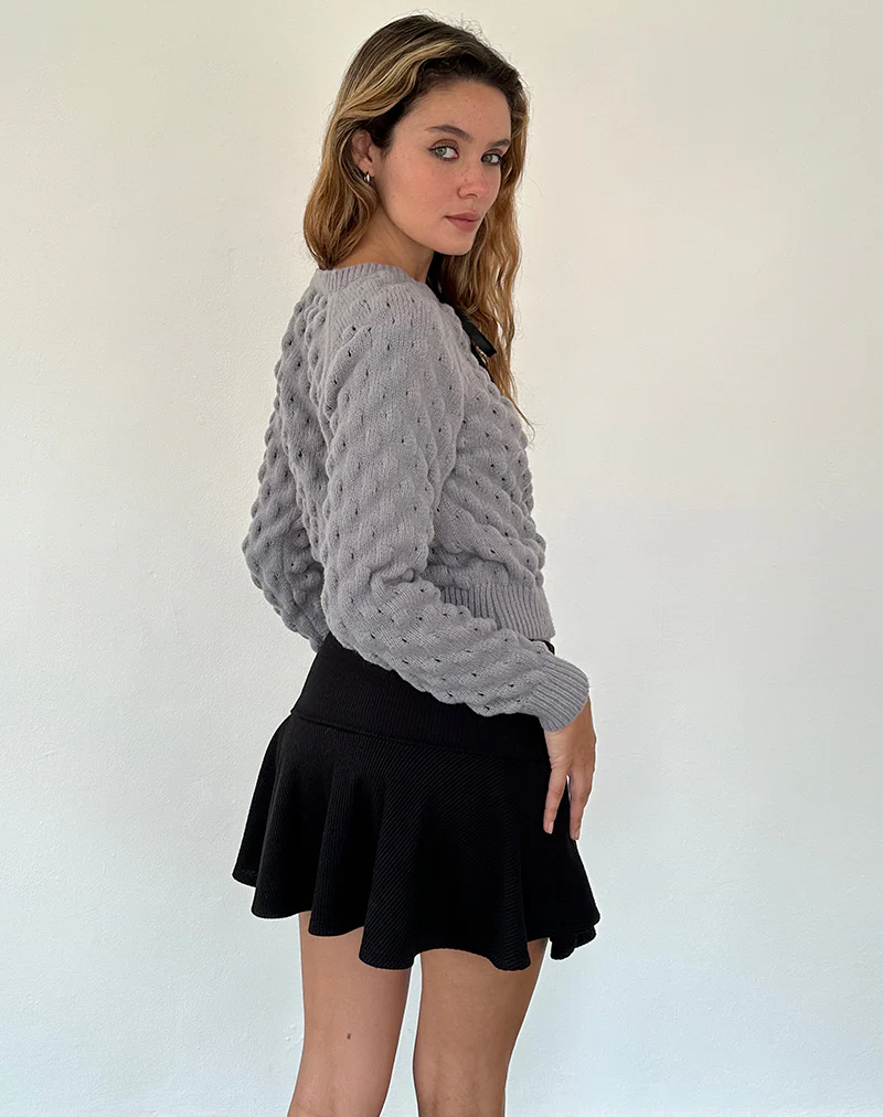 Paulette Cardigan in Light Grey - Image 6