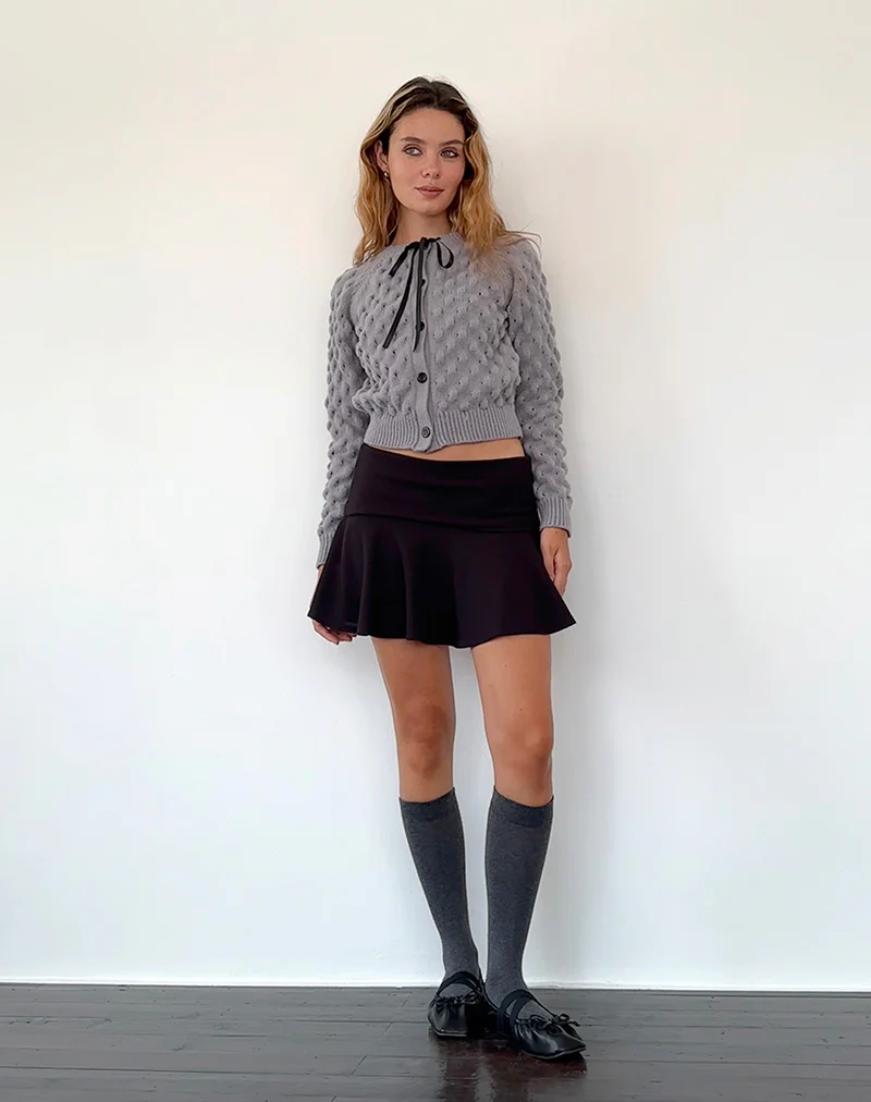 Paulette Cardigan in Light Grey - Image 7