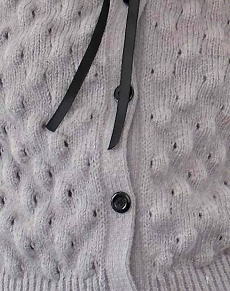 Paulette Cardigan in Light Grey - Image 8