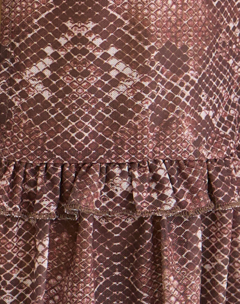 Primrose Long Sleeve Top in Oversized Snake Skin - Image 6