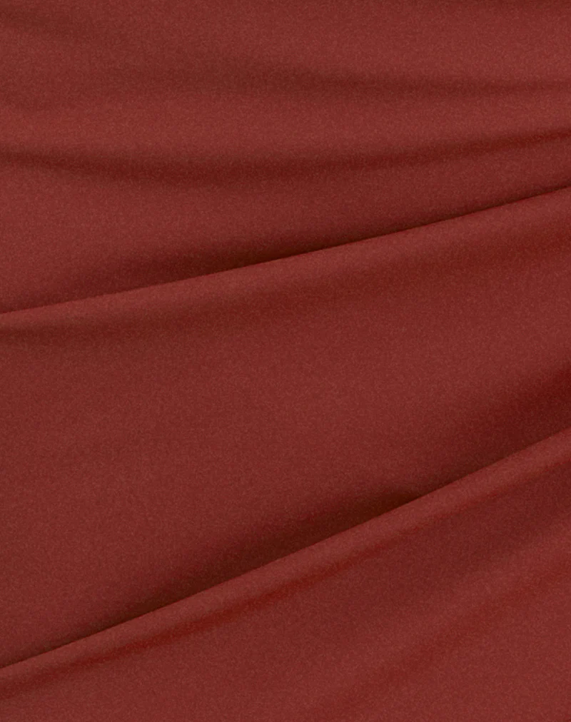 Purwa Sarong in Matte Red Brick - Image 6