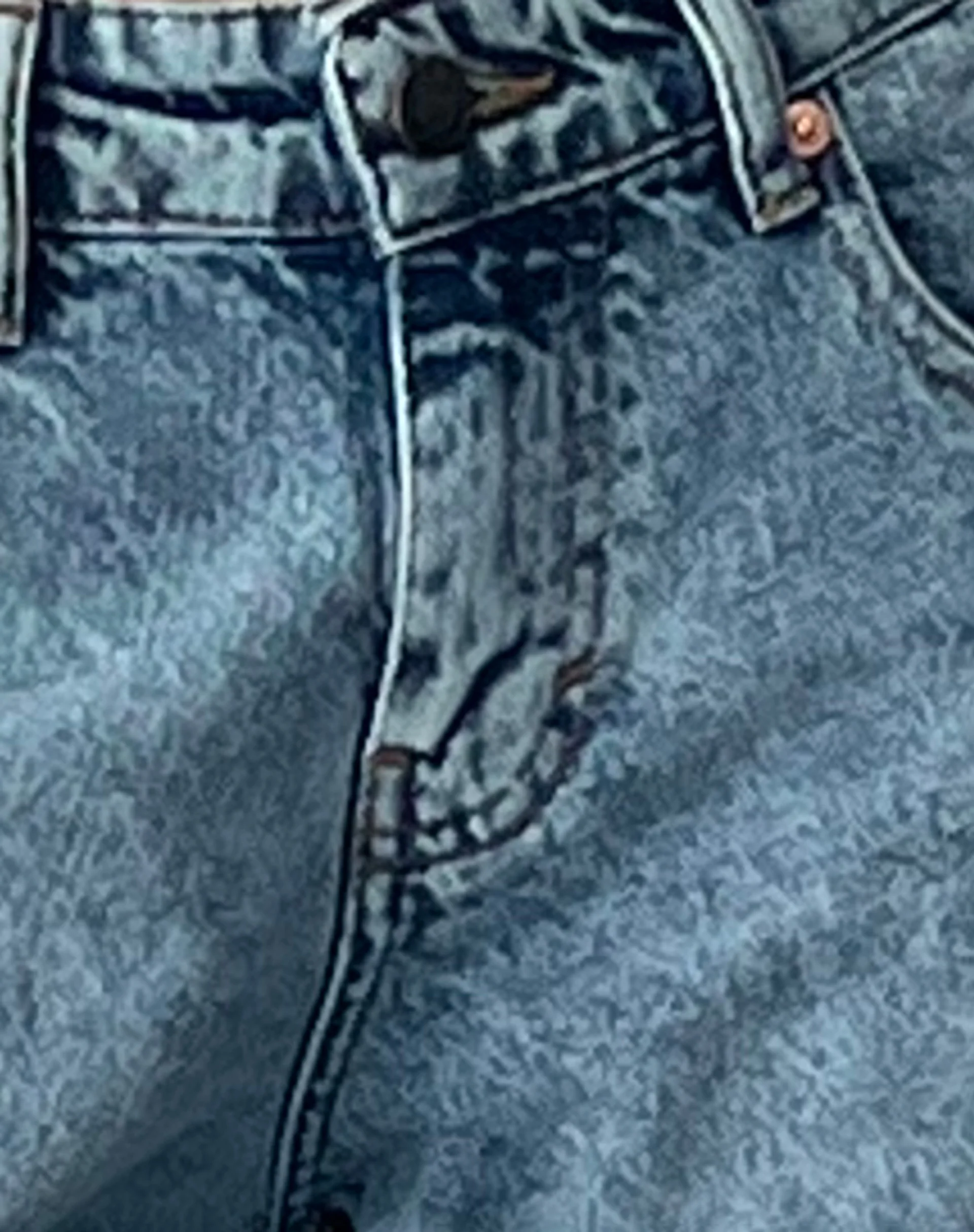 Roomy Extra Wide Low Rise Jeans in Vintage Blue Wash - Image 6