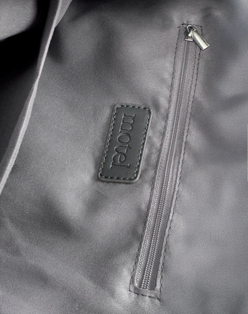 Sequin Hobo Bag in Silver - Image 5