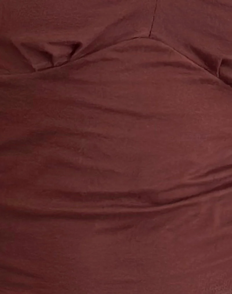 Sisil Long Sleeve Top in Bitter Chocolate - Image 6