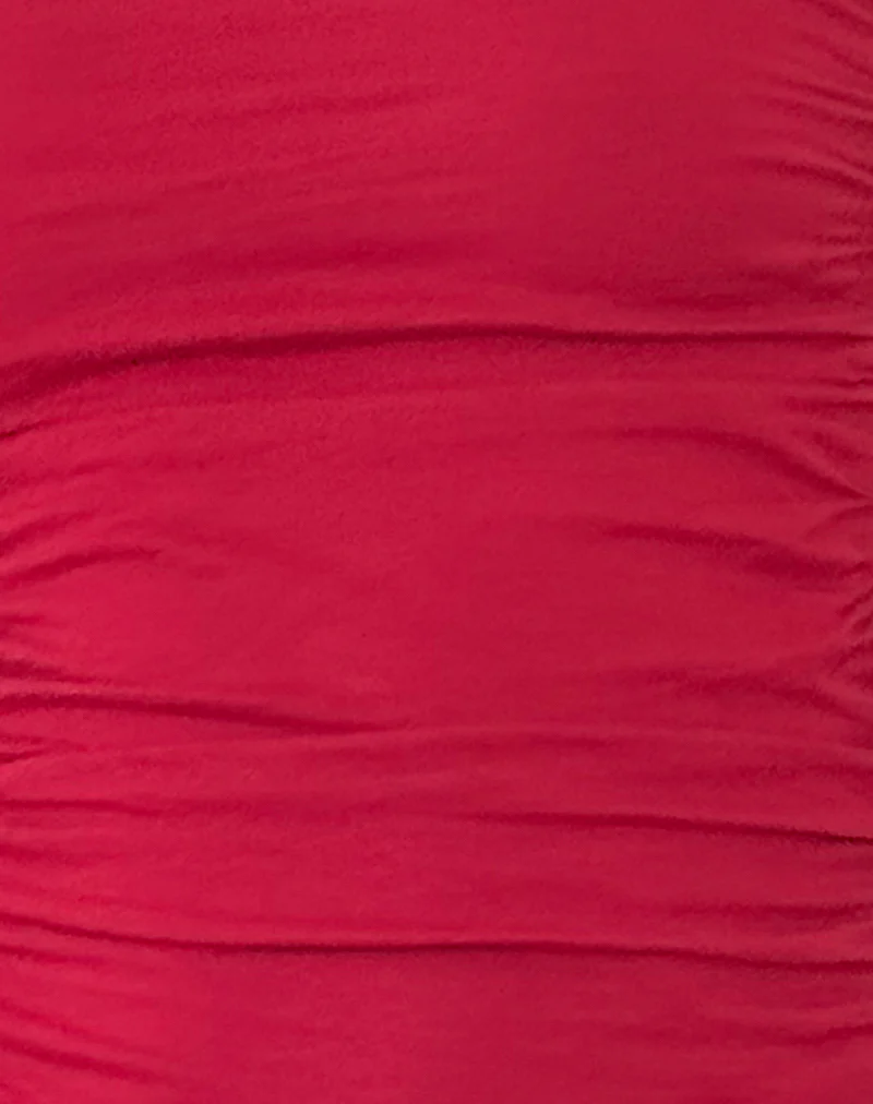 Sunhee Slash Neck Top in Adrenalin Red - Image 6