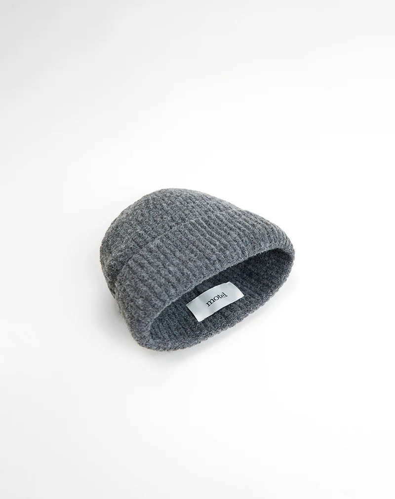 Tano Beanie in Dark Grey - Image 4