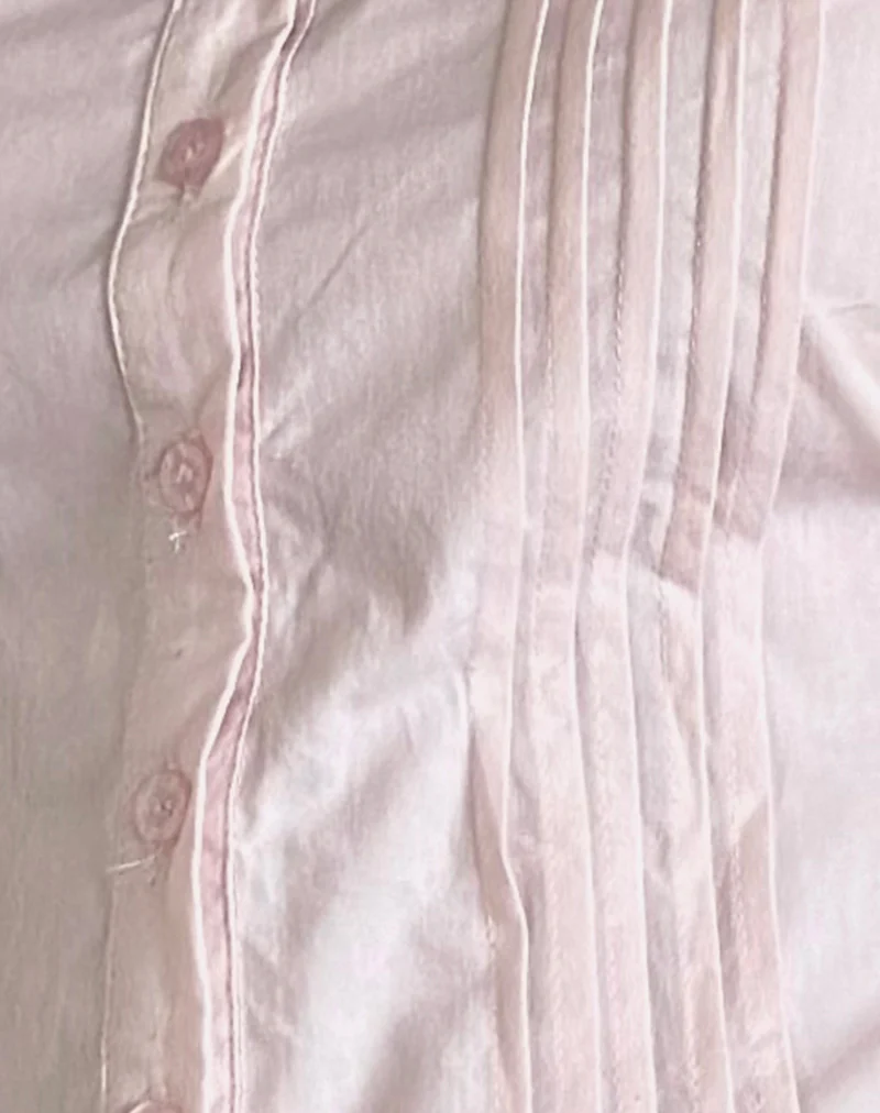 Wilmot Blouse in Light Pink Poplin - Image 5
