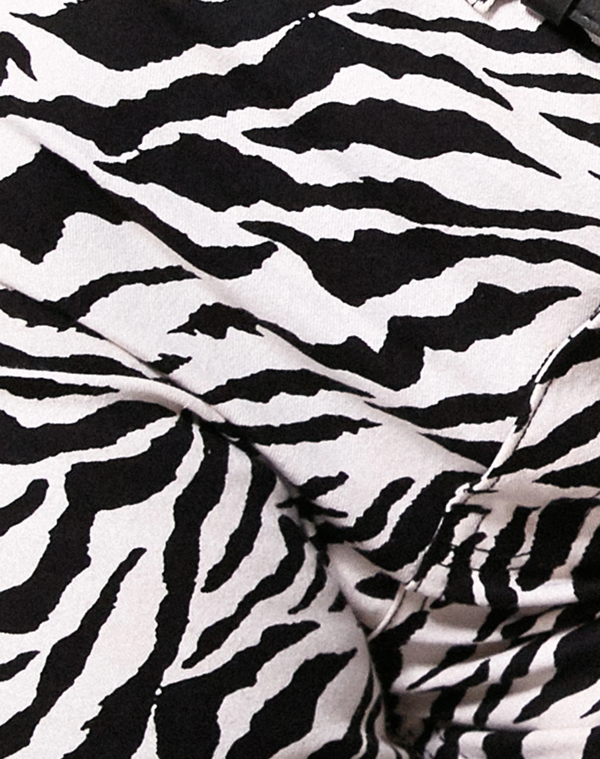 Zoven Trouser in 90's Zebra Black and White - Image 7